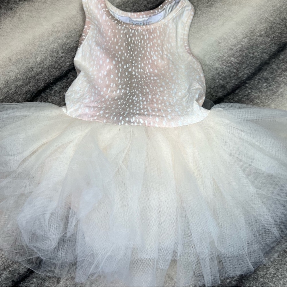 iloveplum - BAE Suede Tutu Dress Fawn Print